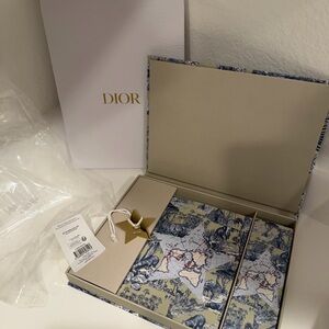 Dior Notebook & Pencil Set Around The World Gift Set with Dior Metal Star NWT